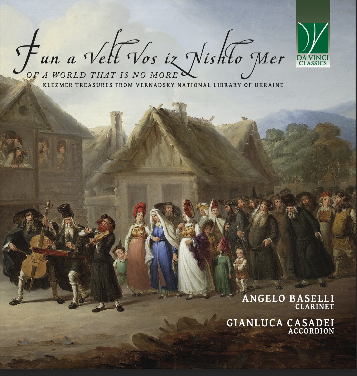 Copertina del disco del duo Angelo Baselli e Gianluca Casadei Fun a Velt Vos Iz Nicht Mer